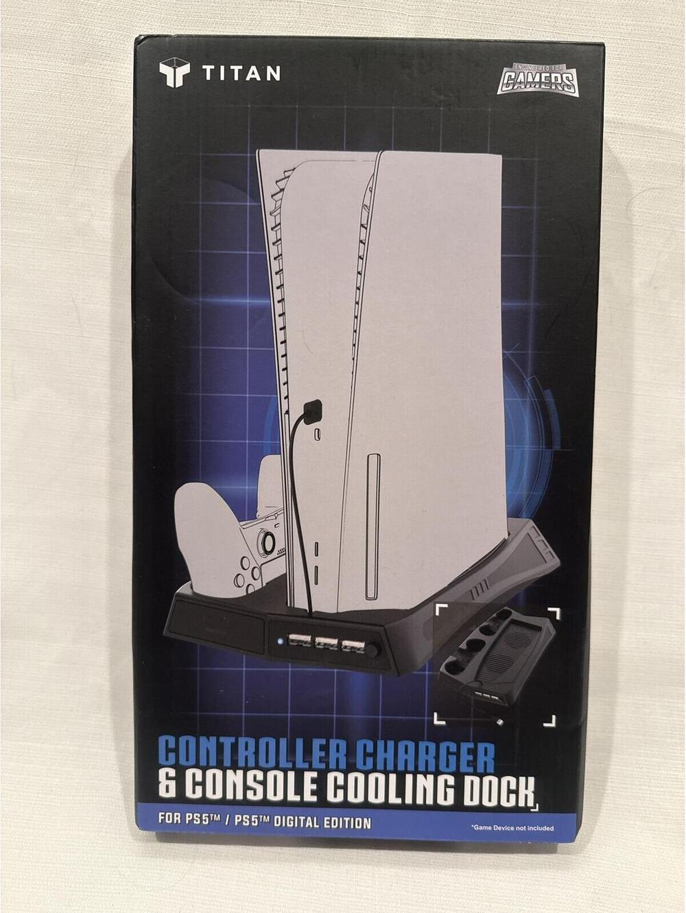 Titan Controller Charger & Console Cooling Dock for PS5 / PS5 Digital Edition